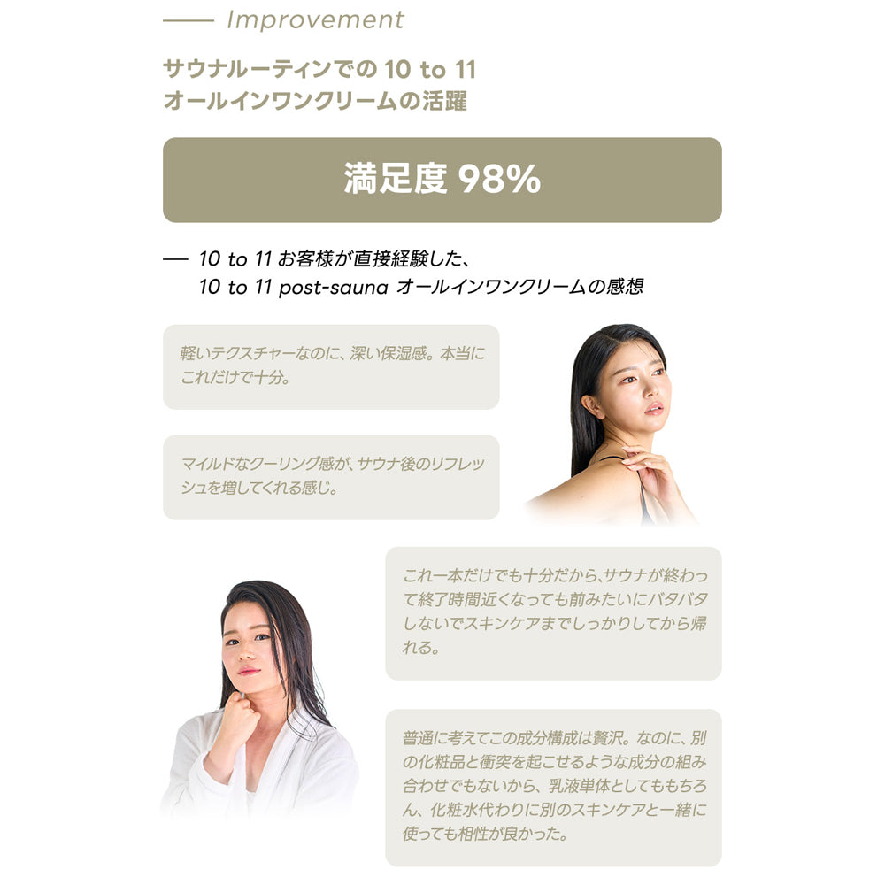 10to11 サウナ ALL IN ONE CREAM 【サウナー応援グッズ】(送料無料)
